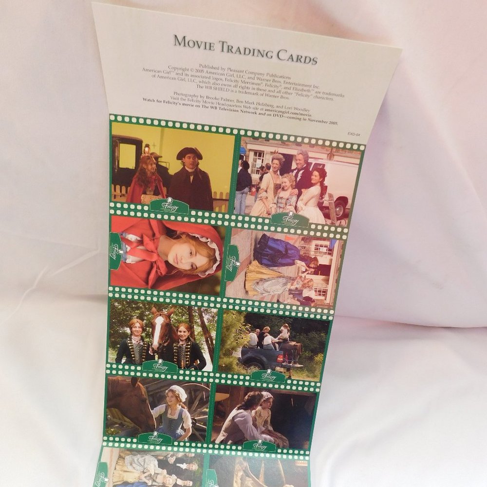 American Girl Felicity Movie Trading Cards